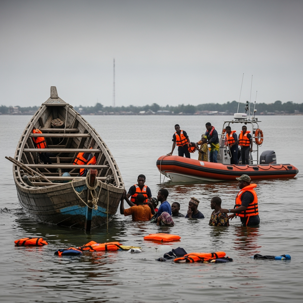 Illustration for: Boat Accident in Nigeria Claims Multiple Lives