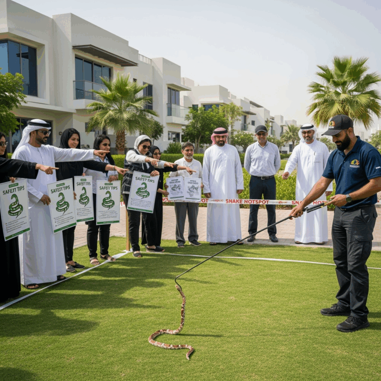 Illustration for: Snake Sightings in Dubai: Community Takes Action