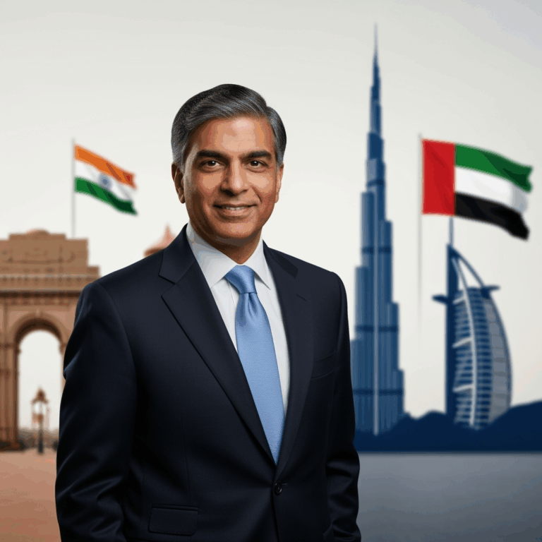 Illustration for: Deepak Mittal Appointed New Indian Ambassador to UAE