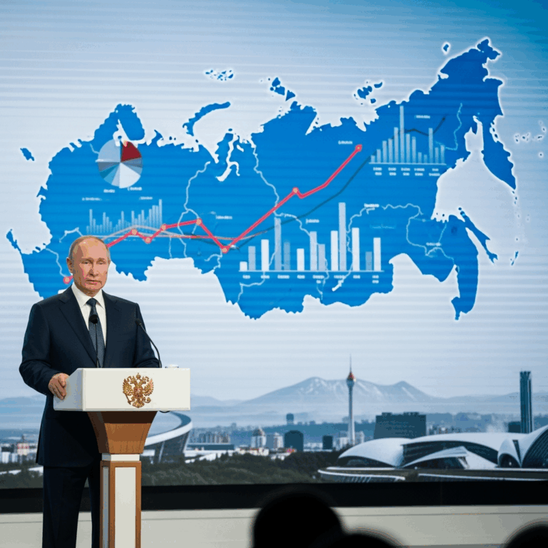 Illustration for: Putin's Trip to Far East for Development Forum