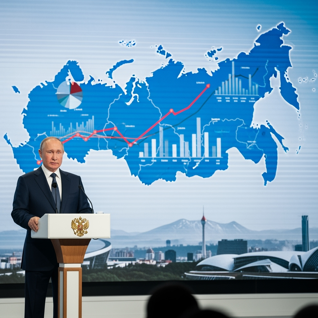 Illustration for: Putin's Trip to Far East for Development Forum