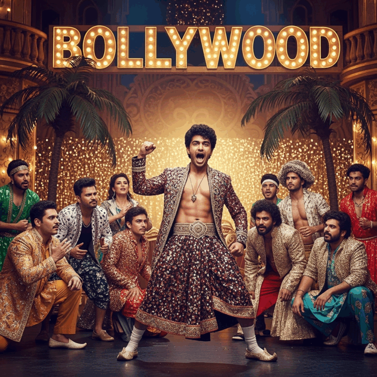 Illustration for: Aryan Khan's Bold Debut: A Bollywood Satire