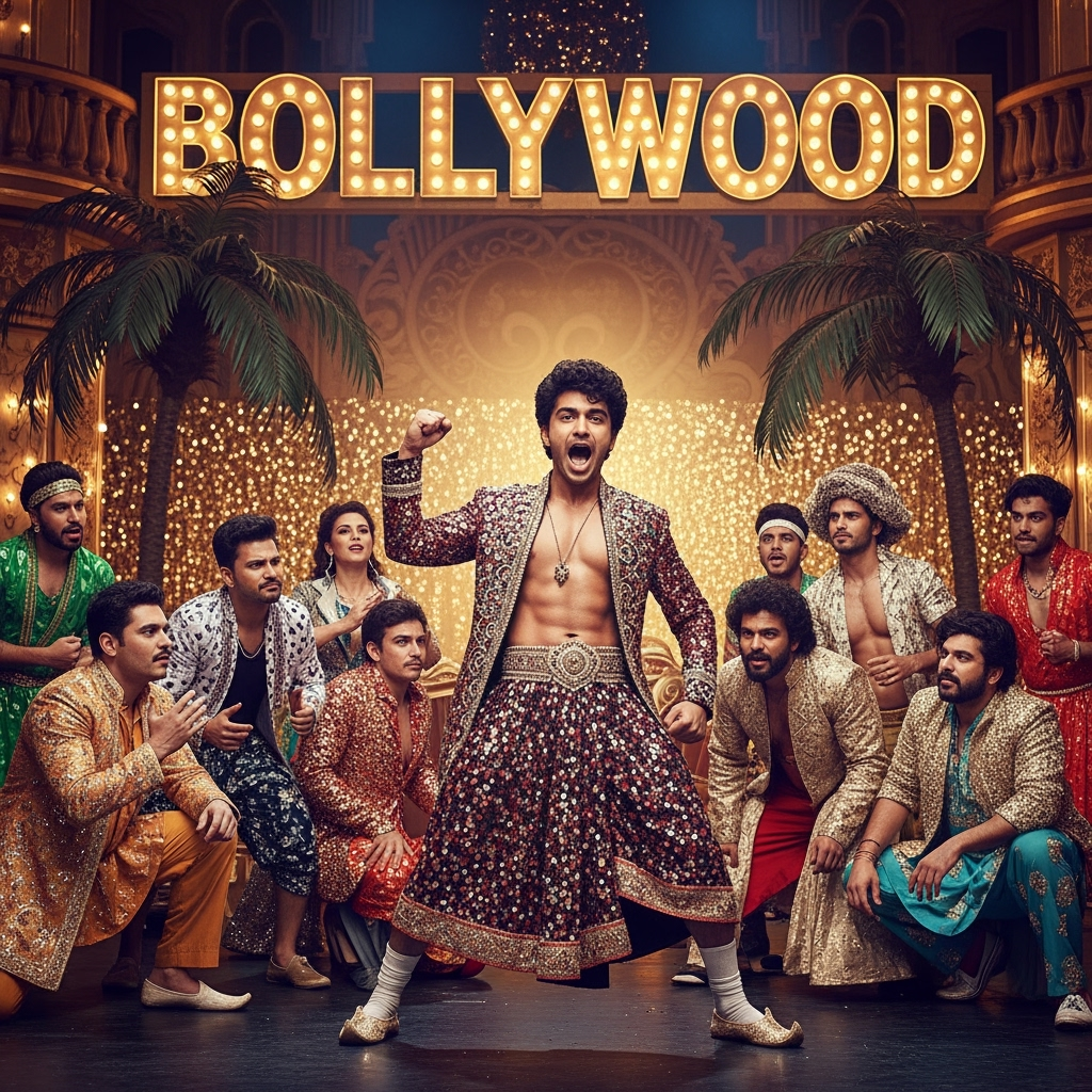 Illustration for: Aryan Khan's Bold Debut: A Bollywood Satire