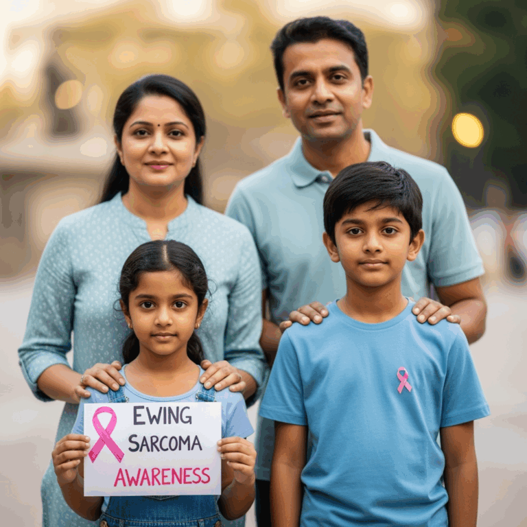 Illustration for: Indian Family Raises Ewing Sarcoma Awareness