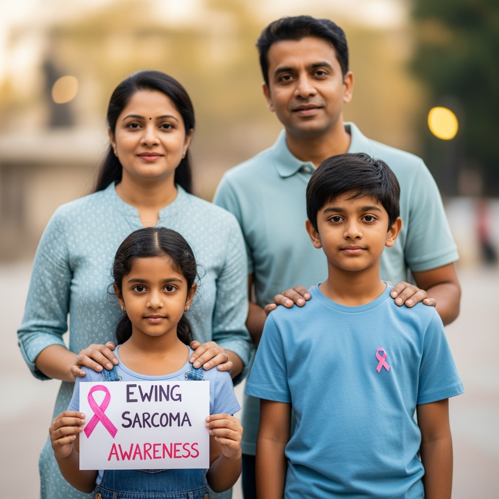Illustration for: Indian Family Raises Ewing Sarcoma Awareness