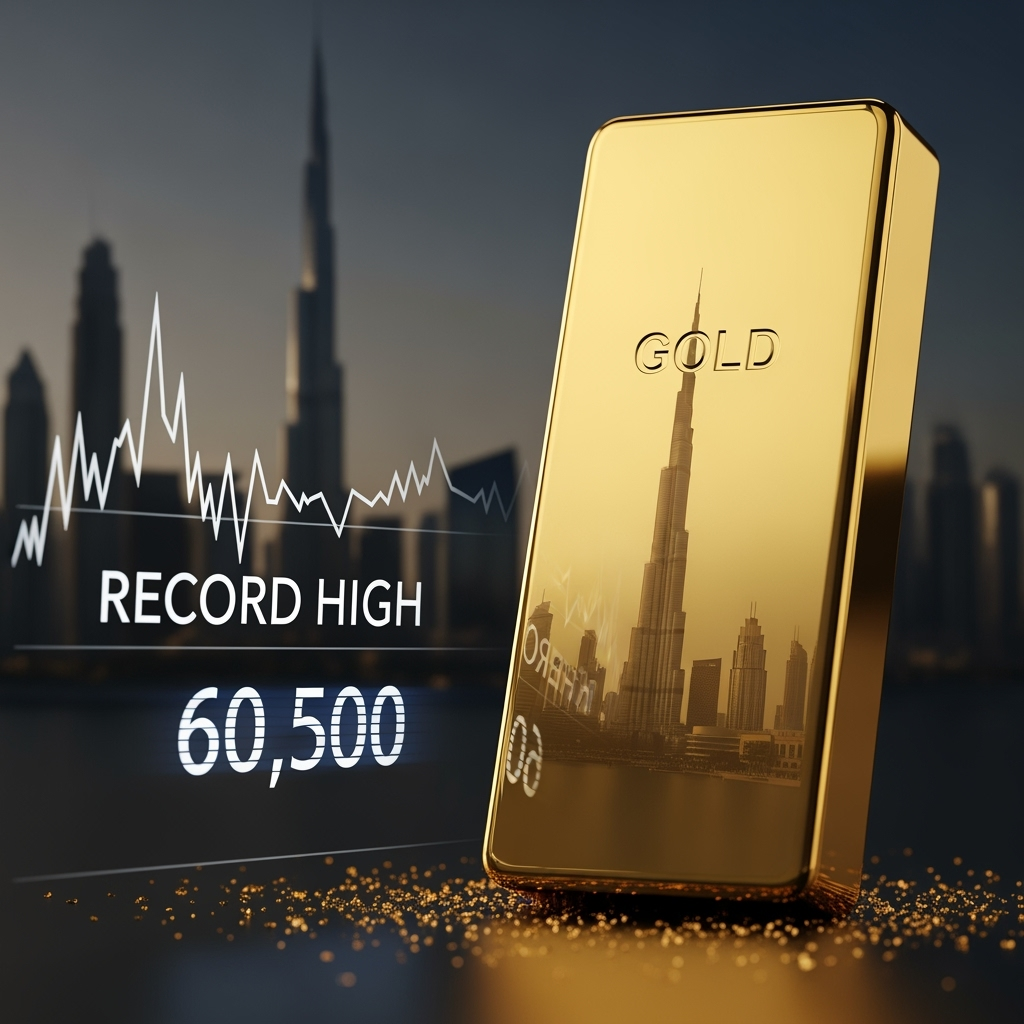 Illustration for: Dubai Gold Prices Hit Record Highs