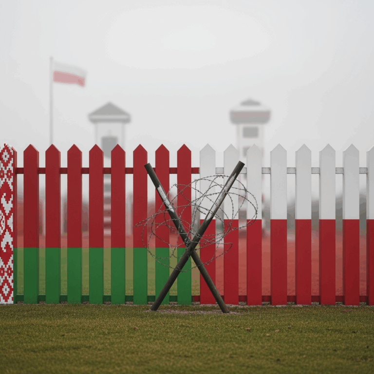 Illustration for: Belarus-Poland Relations Discussed Amid Border Closure