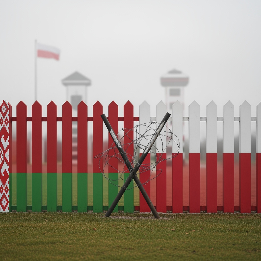Illustration for: Belarus-Poland Relations Discussed Amid Border Closure