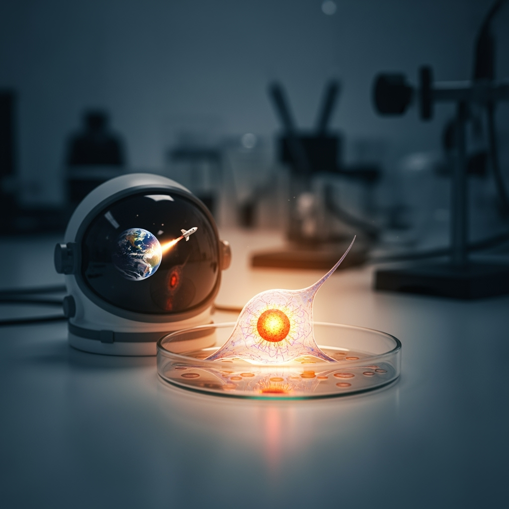 Illustration for: Space Missions Impact on Stem Cell Regeneration