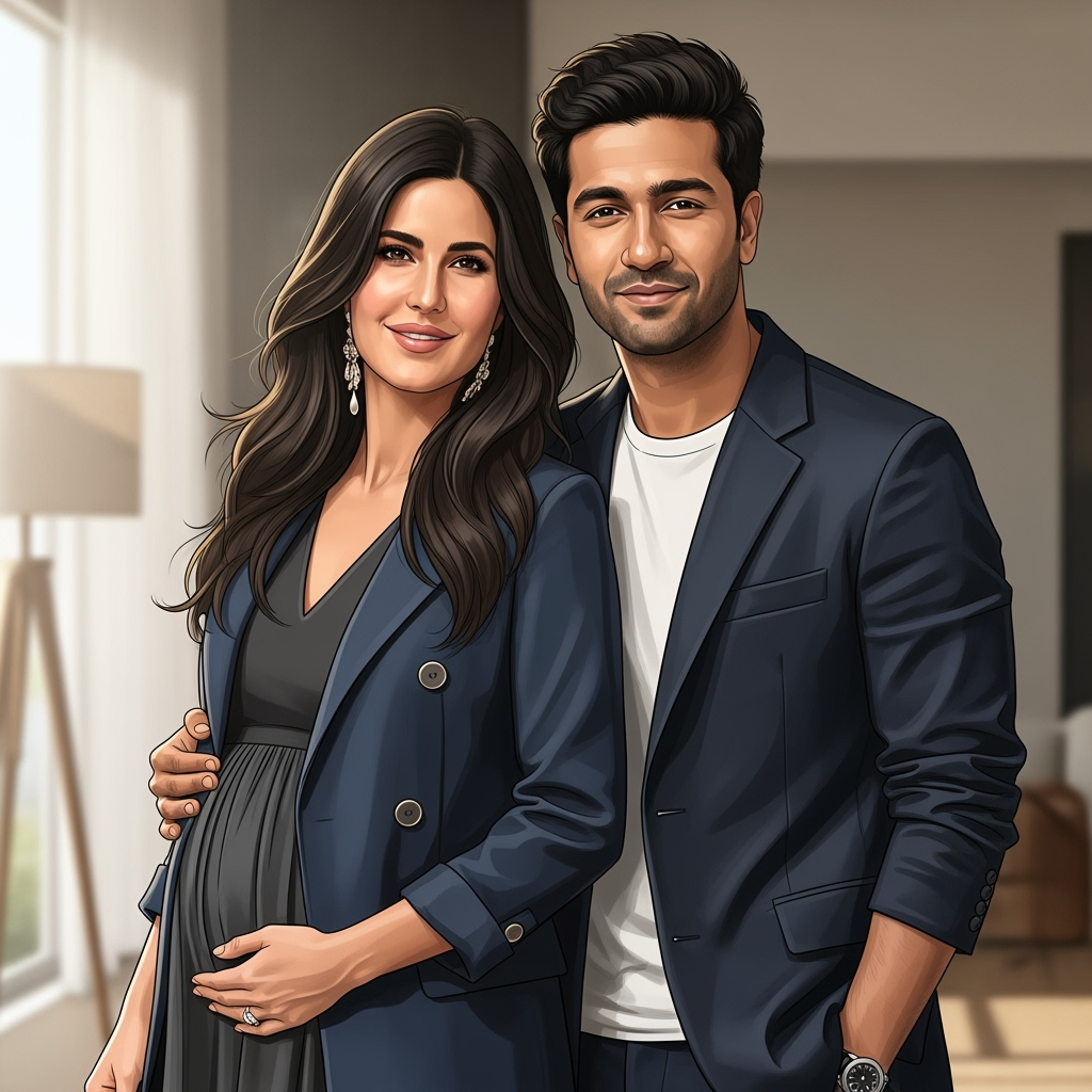 Illustration for: Katrina Kaif and Vicky Kaushal Expecting First Child