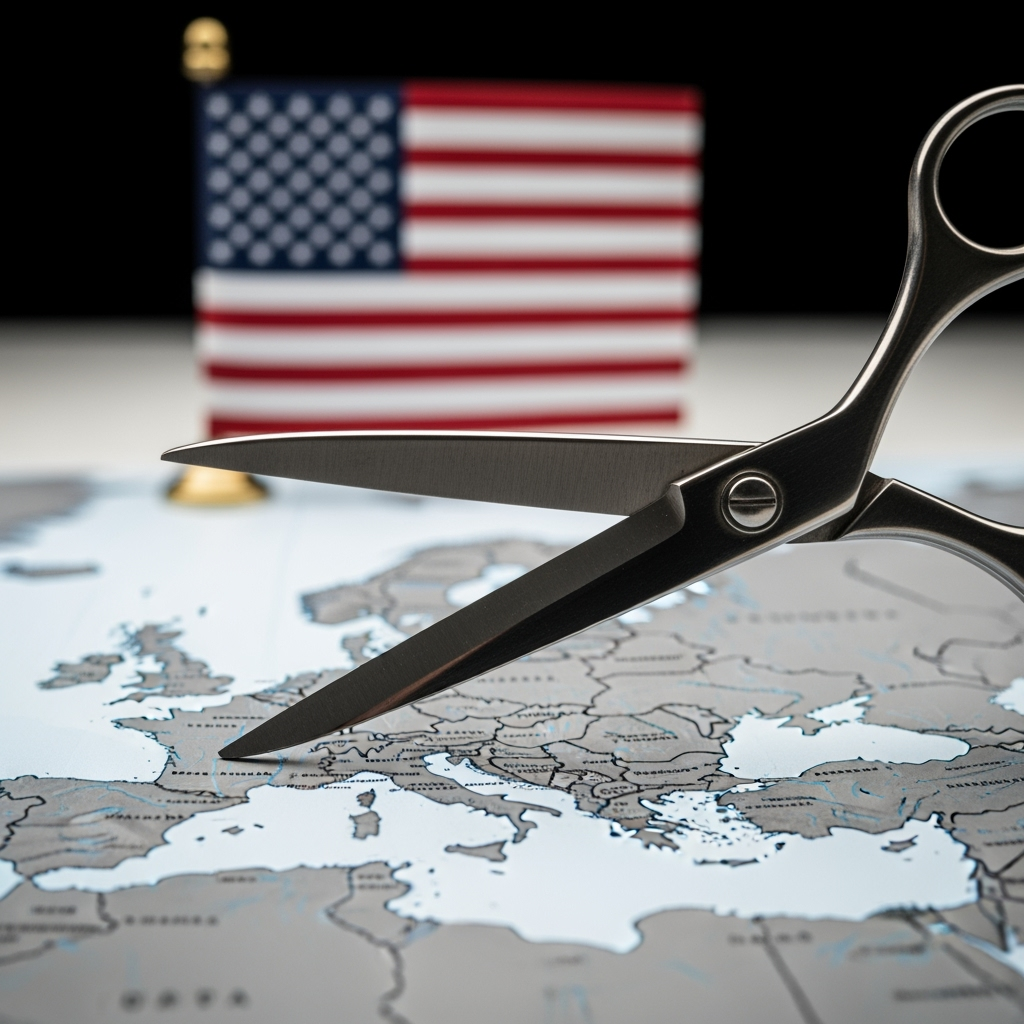 Illustration for: US to Cut Security Funding for European Countries