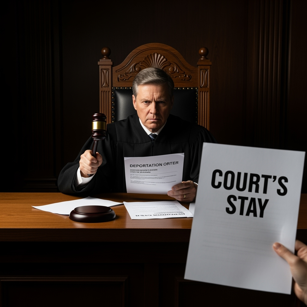 Illustration for: Judge Orders Deportation Despite Court's Stay