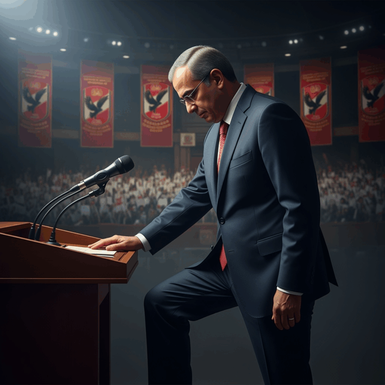 Illustration for: Al-Khatib Steps Down Before Al-Ahly Elections