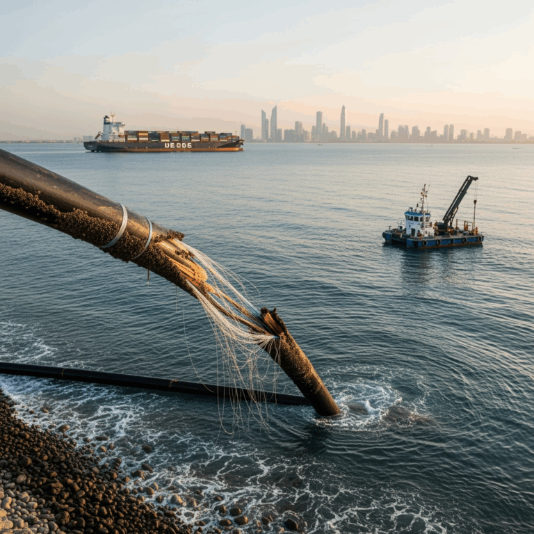 Illustration for: Cable Malfunctions Disrupt Connectivity Near Jeddah