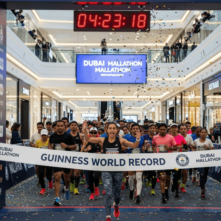 Illustration for: Dubai Mallathon Sets New Guinness World Record