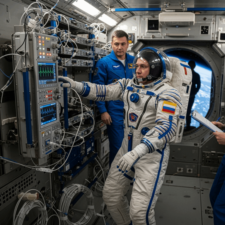 Illustration for: Russian Space Mission Studies Astronaut Health