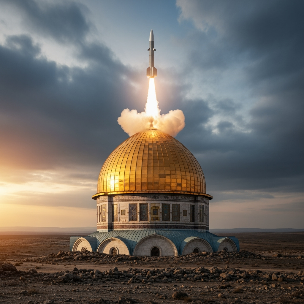 Illustration for: Trump Launches Golden Dome Missile Defense