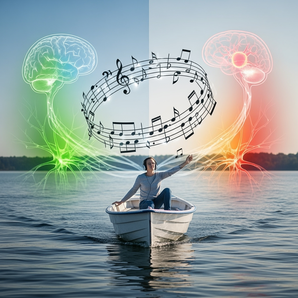 Illustration for: Music's Impact on Motion Sickness and Mood