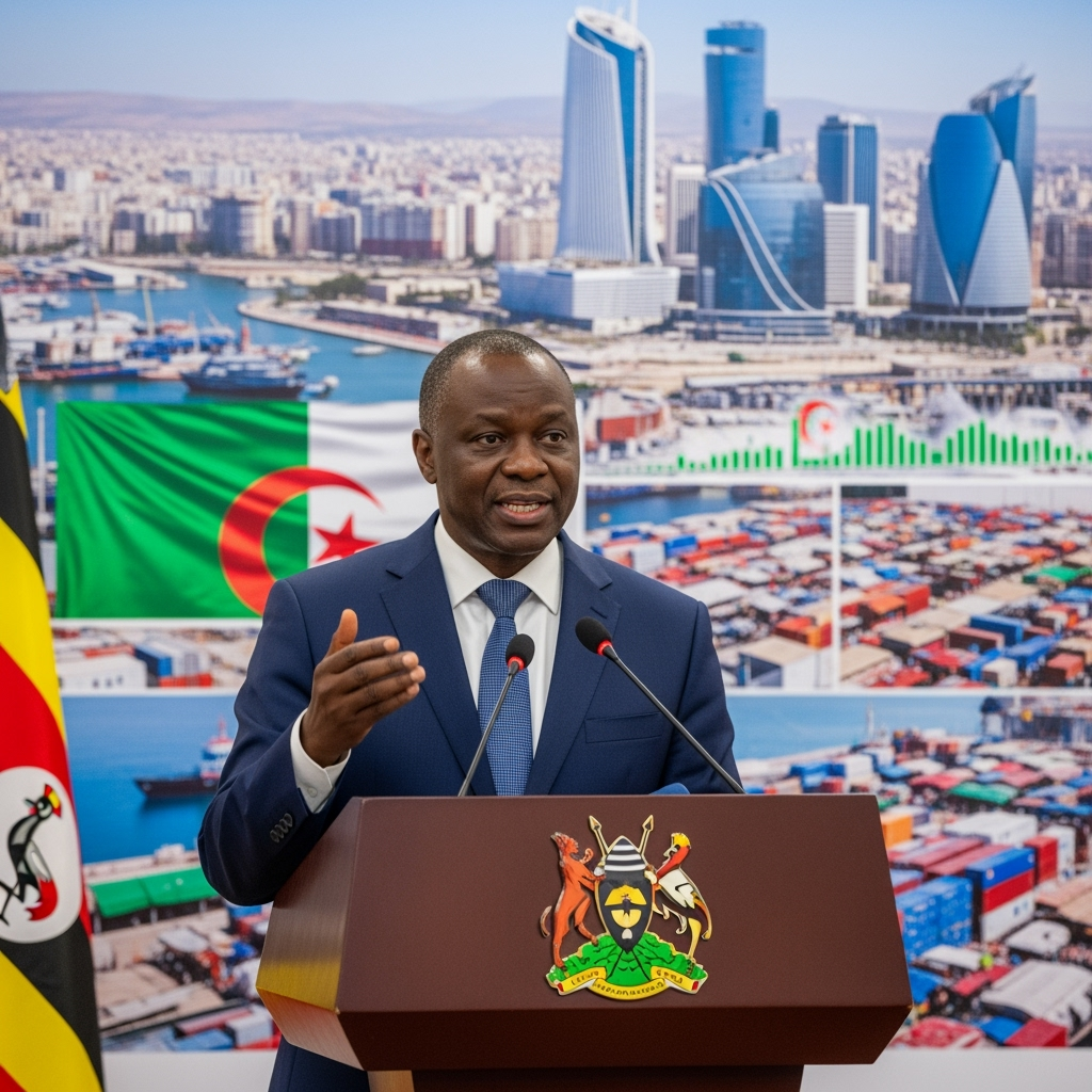 Illustration for: Ugandan Minister Praises Algeria's Economic Progress