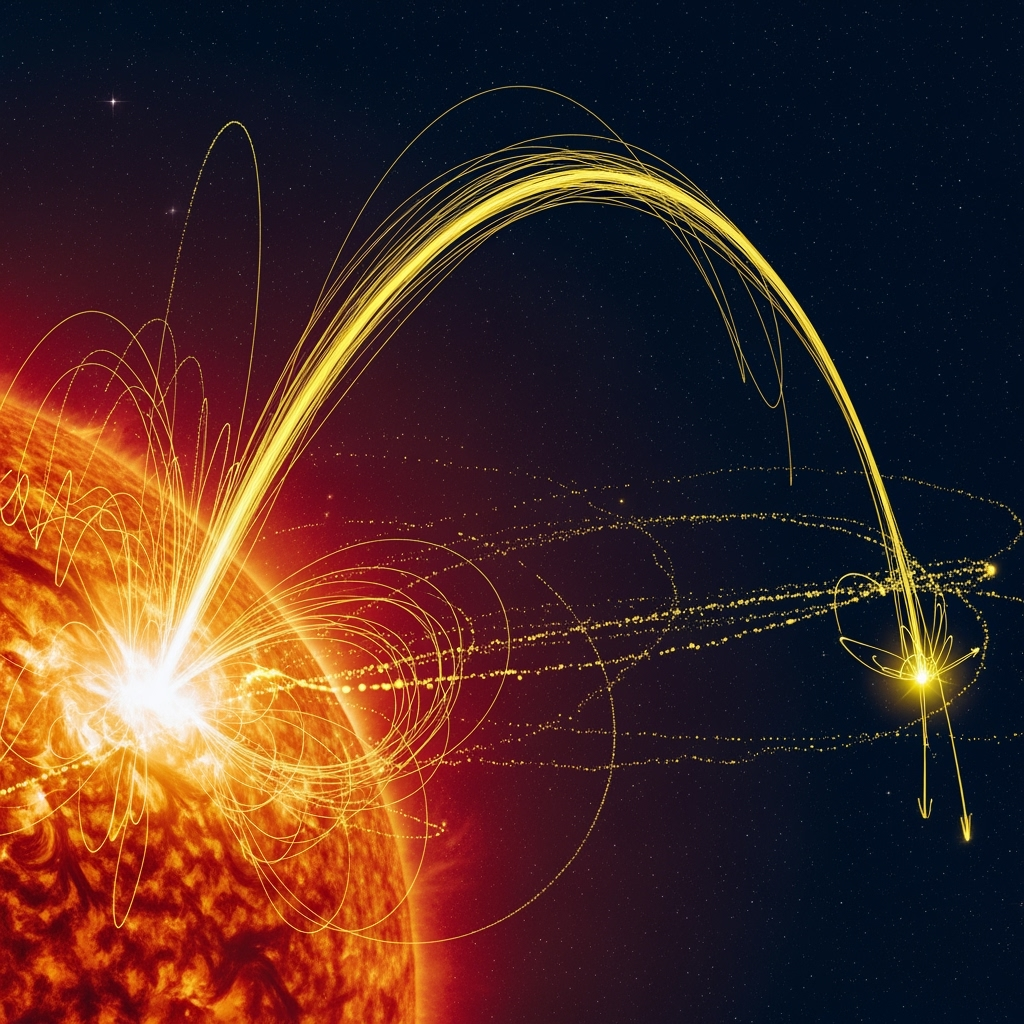 Illustration for: New Insights into Solar Flare Mysteries