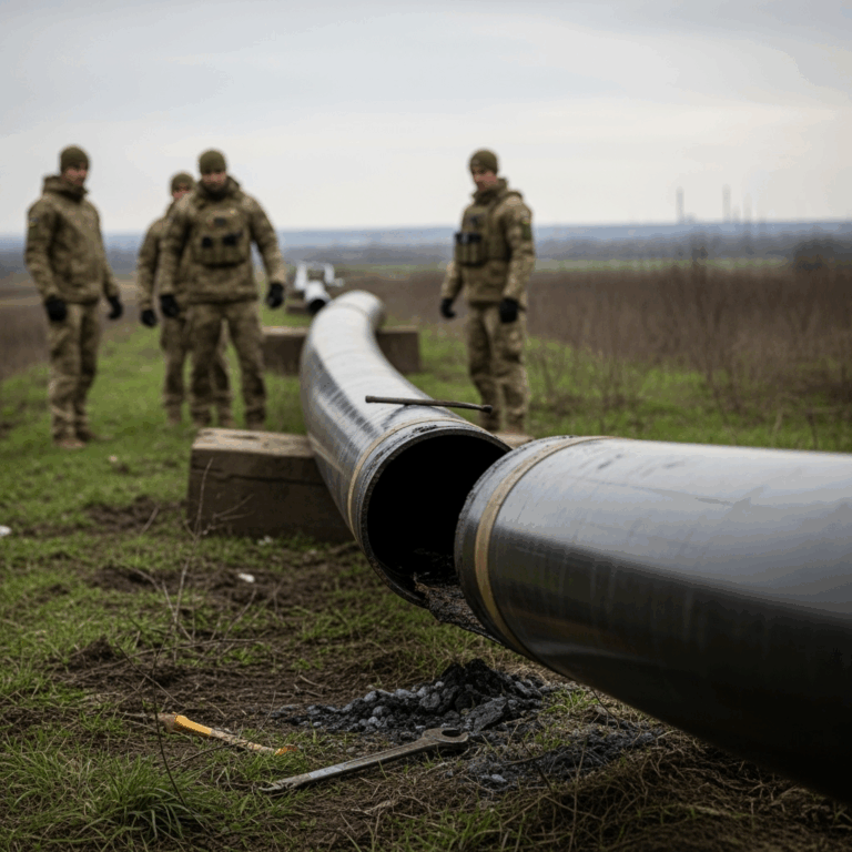 Illustration for: Ukrainian Forces Disrupt Druzhba Oil Supply