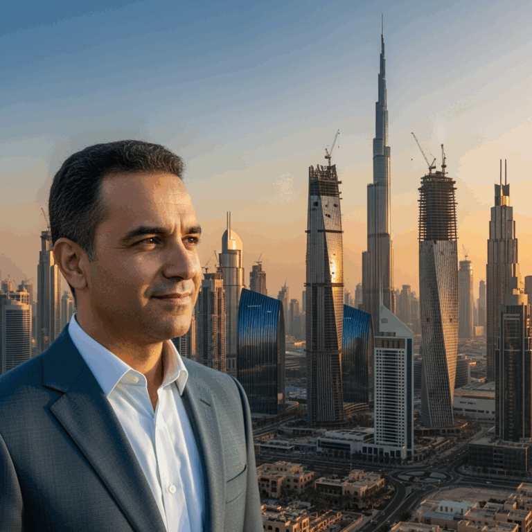 Illustration for: Boubker Benjelloun: Redefining Dubai's Skyline