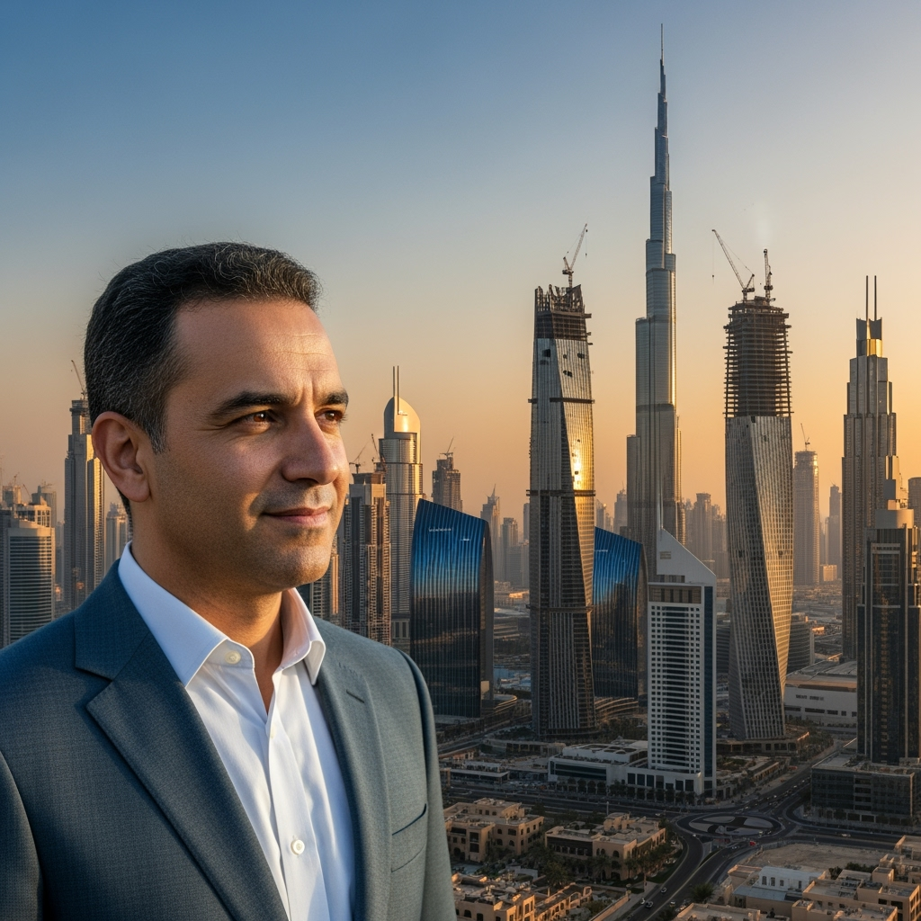 Illustration for: Boubker Benjelloun: Redefining Dubai's Skyline