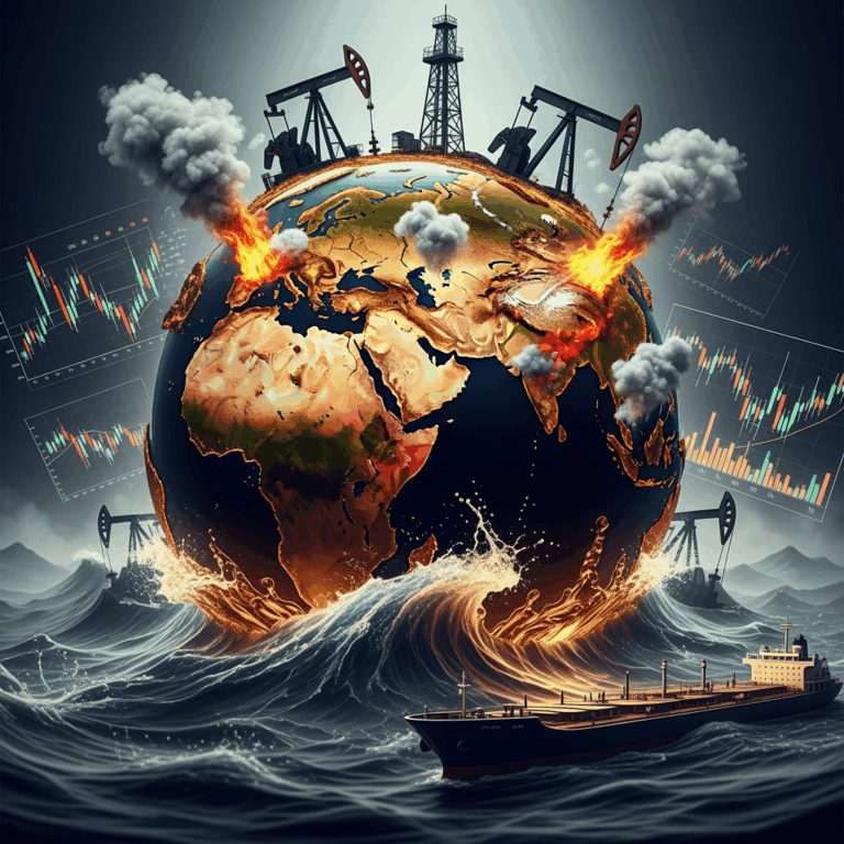 Illustration for: Geopolitical Tensions Roil Global Oil Markets