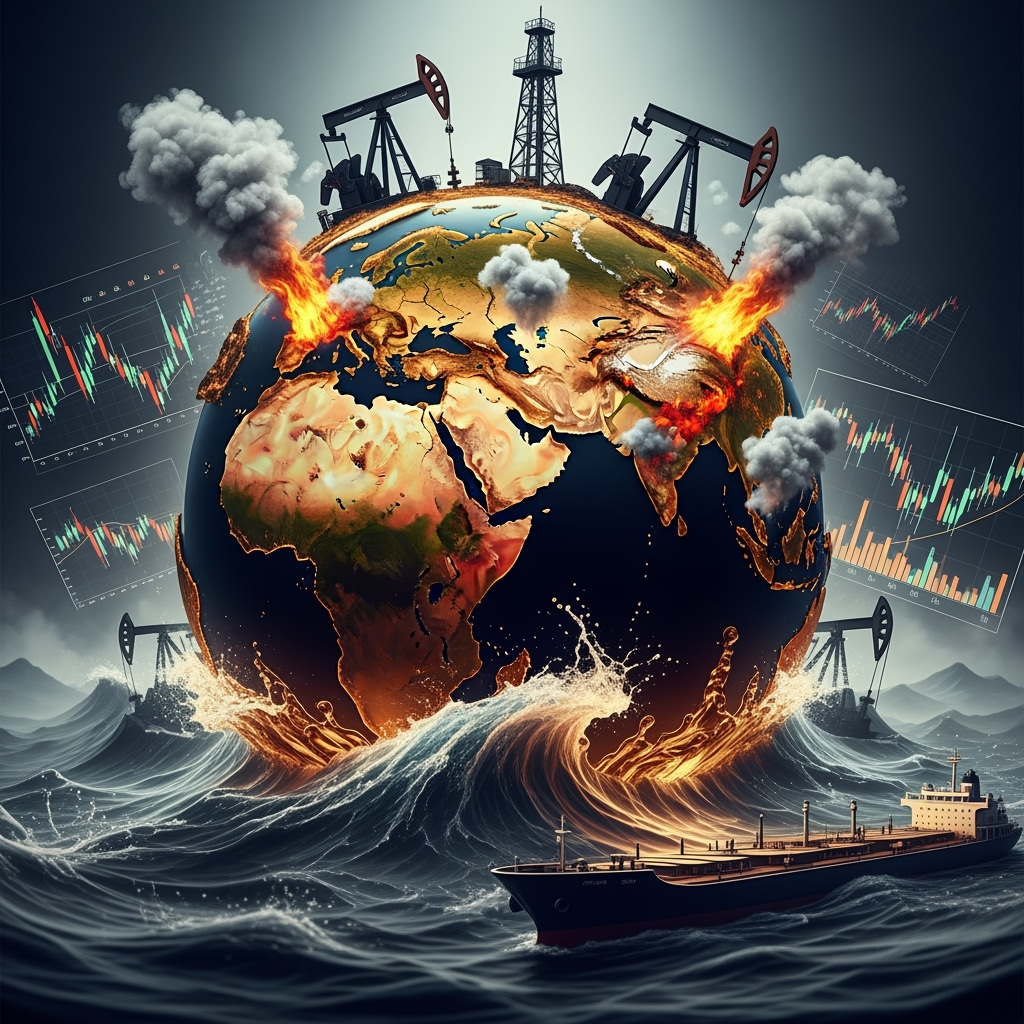 Illustration for: Geopolitical Tensions Roil Global Oil Markets