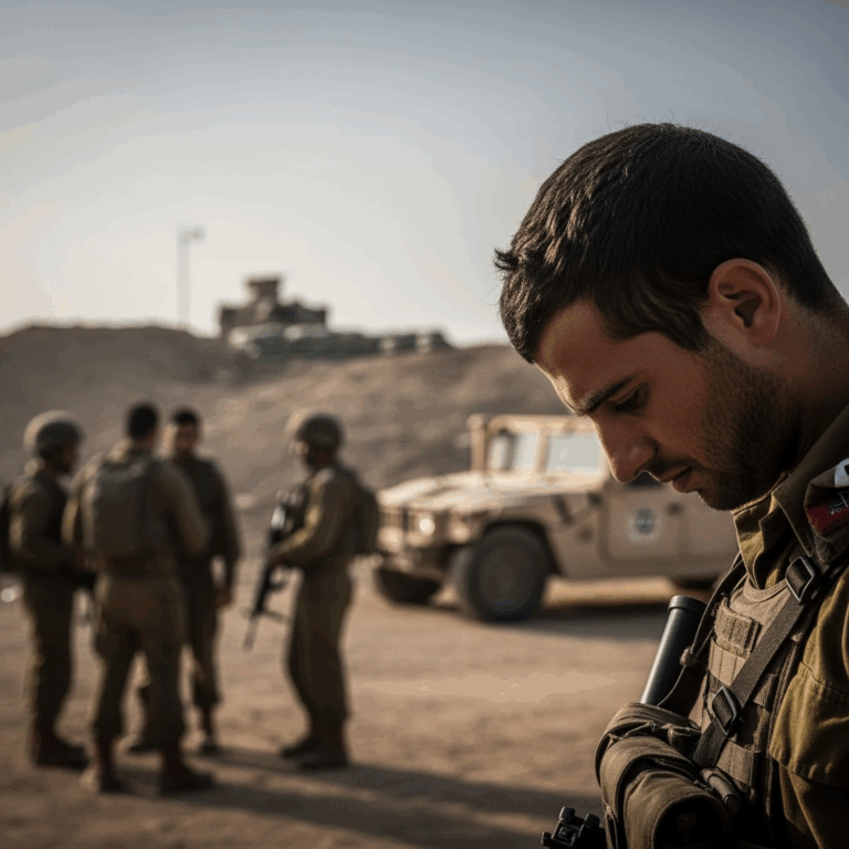 Illustration for: Israeli Soldiers Doubt War's Purpose, Seek Negotiations