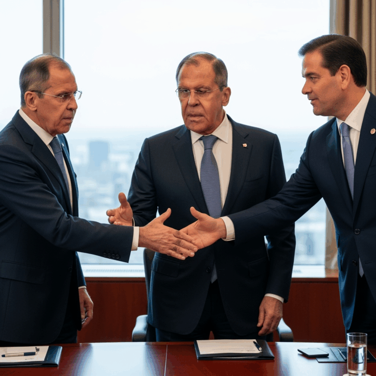 Illustration for: Lavrov to Meet Rubio in New York