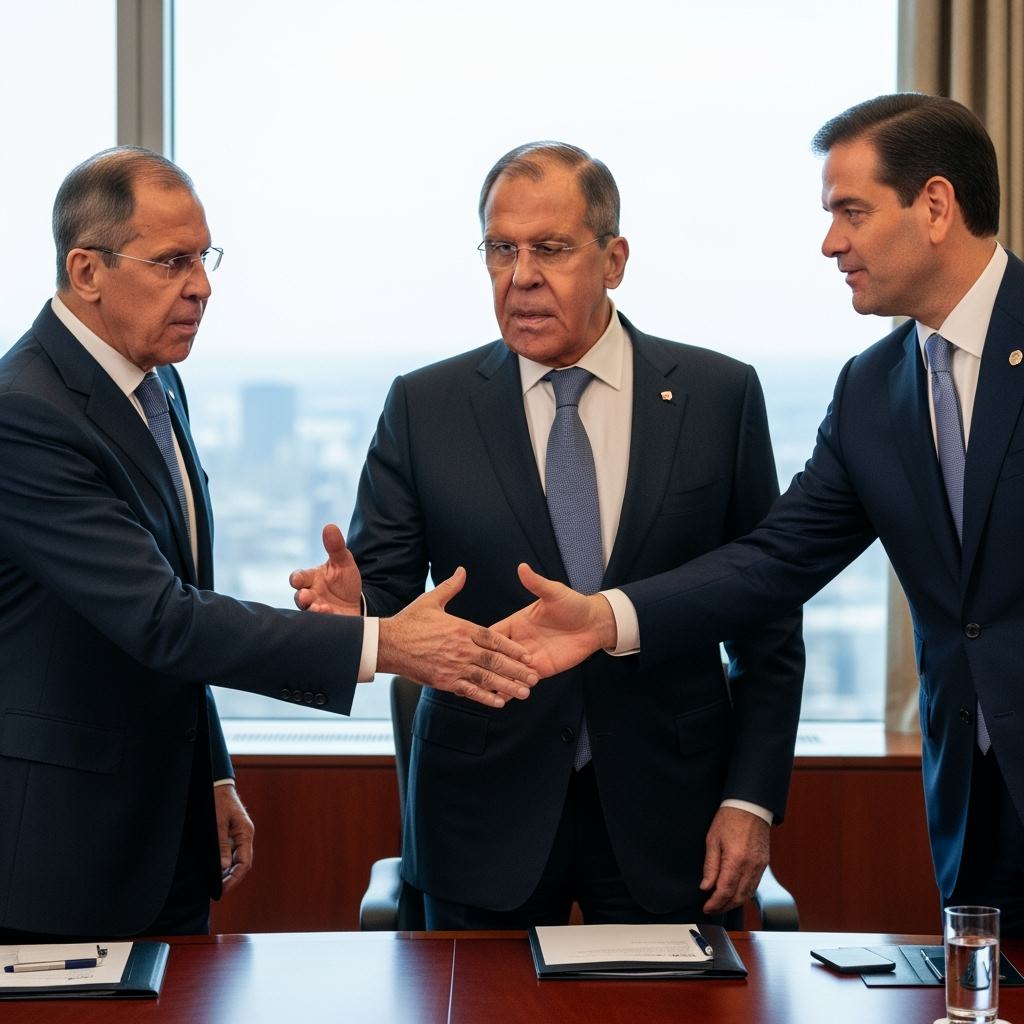 Illustration for: Lavrov to Meet Rubio in New York