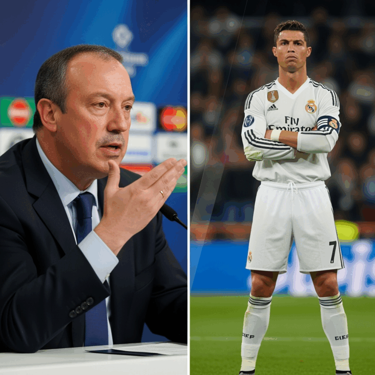 Illustration for: Benitez Denies Ronaldo Dispute in Real Madrid Exit