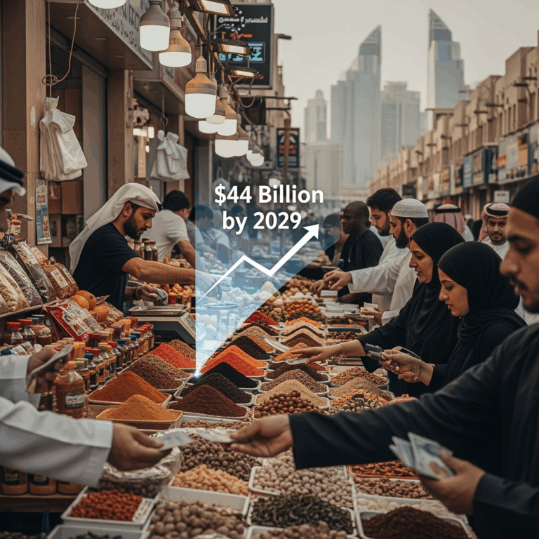 Illustration for: UAE Food Market to Hit $44 Billion by 2029