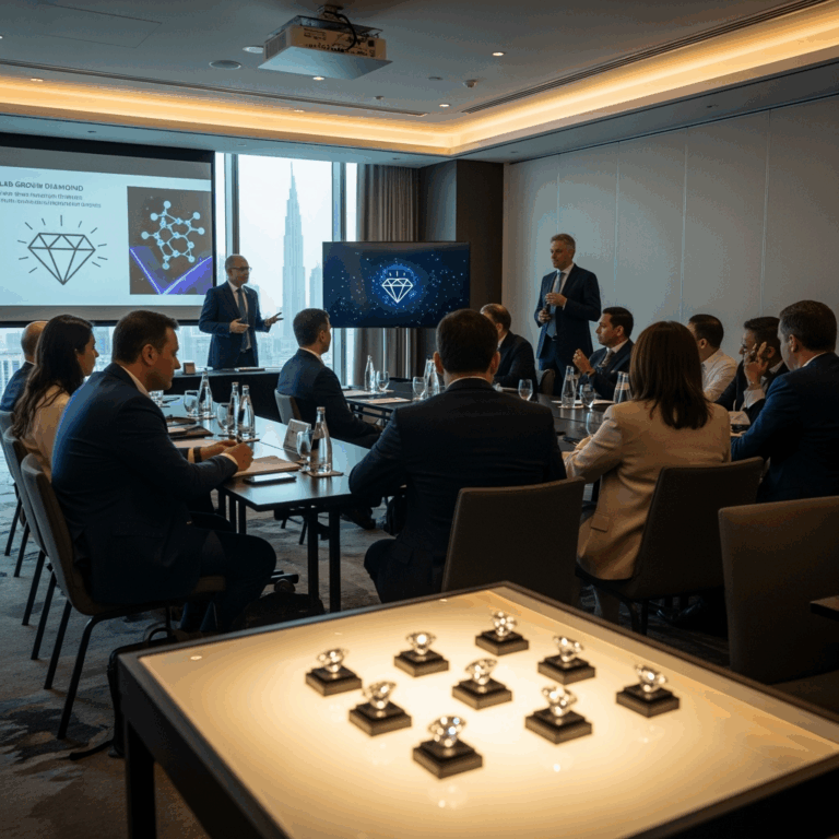 Illustration for: Dubai Hosts Lab-Grown Diamond Symposium