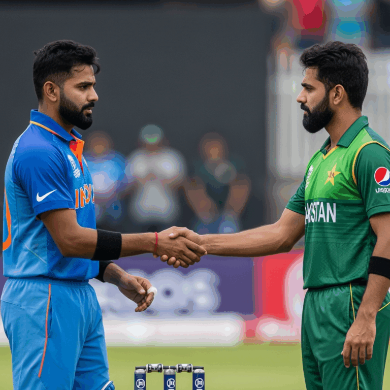 Illustration for: India vs Pakistan: Asia Cup Handshake Controversy