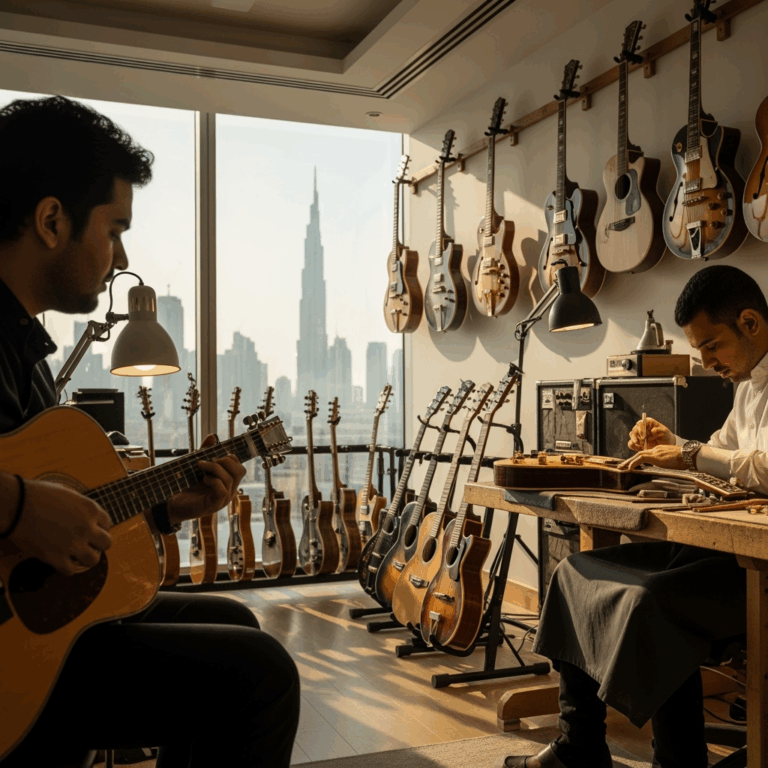 Illustration for: Art of Guitar: Dubai's Exclusive Musical Haven