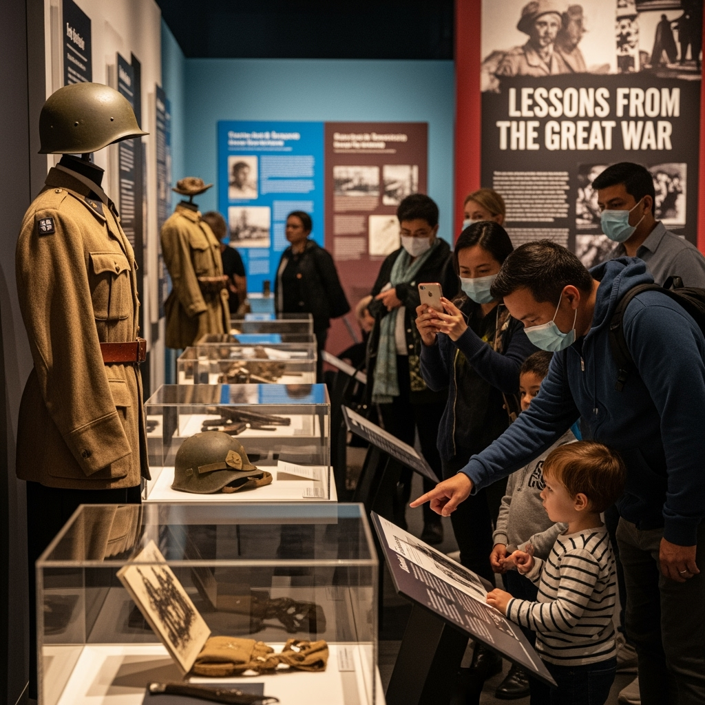 Illustration for: Historical Exhibition Highlights WWII Lessons