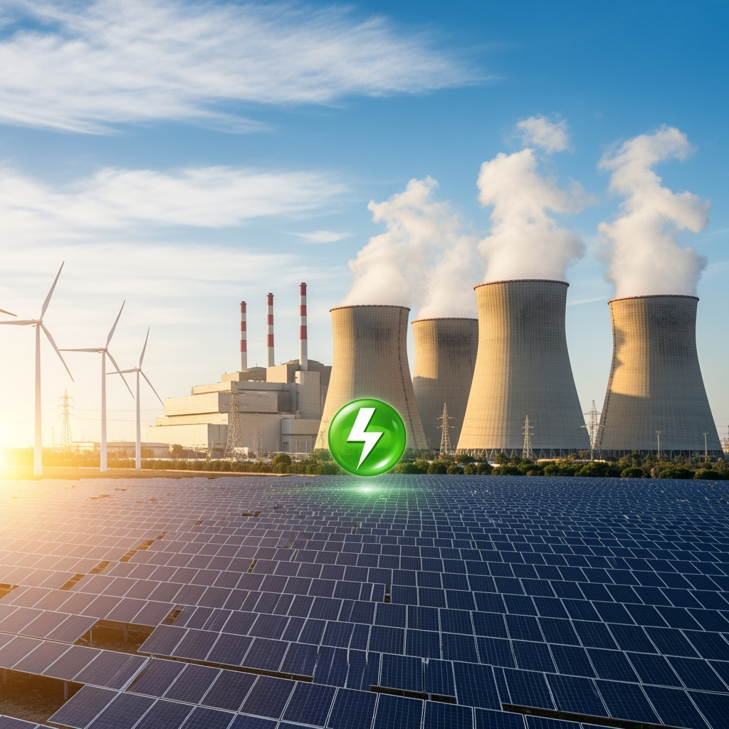 Illustration for: Egypt's Green Energy Shift with Nuclear Power