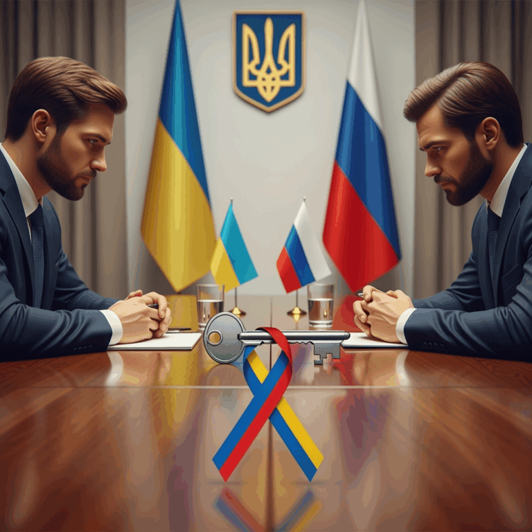 Illustration for: Negotiations Key to Ukraine Conflict Resolution