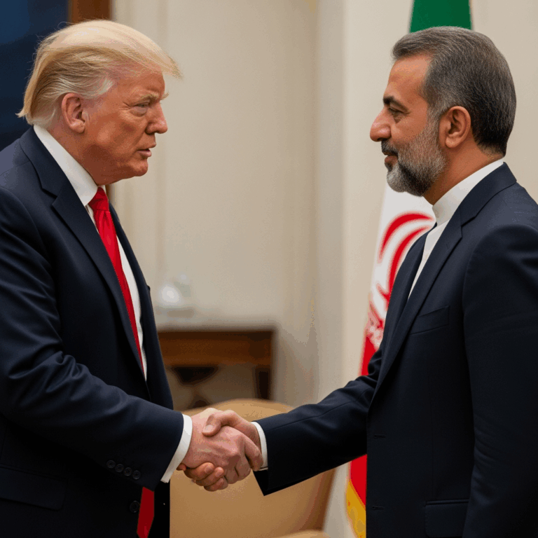 Illustration for: Trump Advocates Diplomacy with Iran