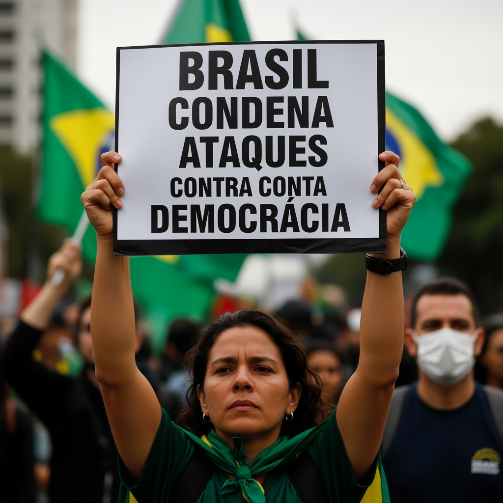 Illustration for: Brazil Condemns Sanctions Against Its Democracy