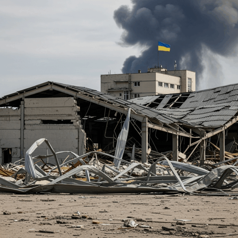 Illustration for: Russian Strike on Ukrainian Logistics in Zaporizhzhia