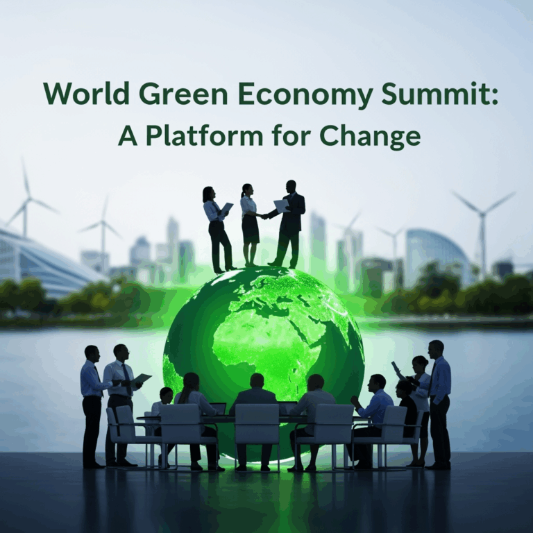 Illustration for: World Green Economy Summit: A Platform for Change