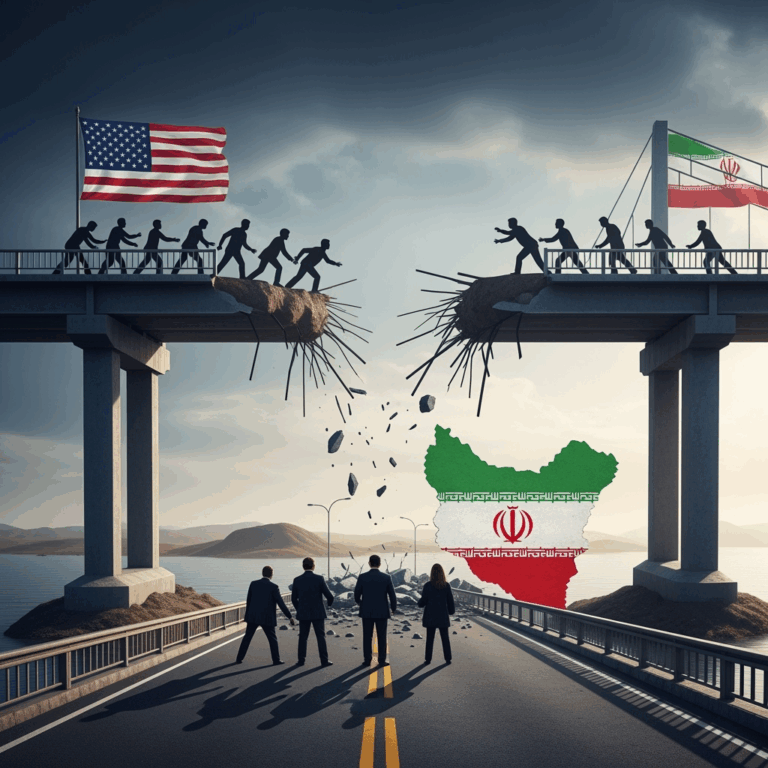 Illustration for: US and Europe's Deliberate Abandonment of Diplomacy with Iran