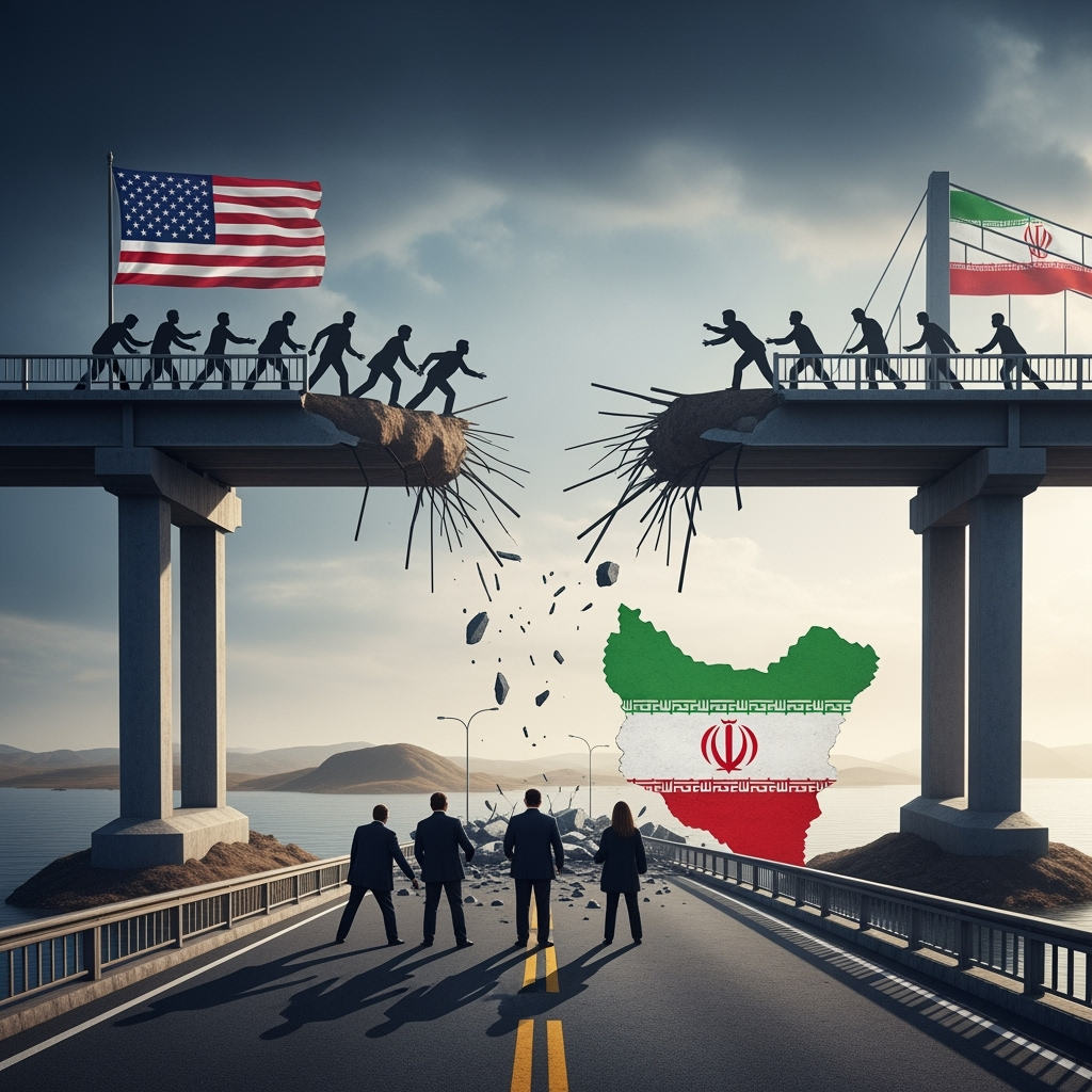 Illustration for: US and Europe's Deliberate Abandonment of Diplomacy with Iran