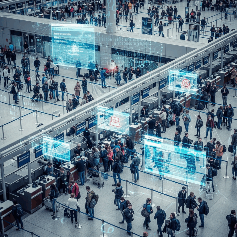 Illustration for: Cyberattack Disrupts Major European Airports