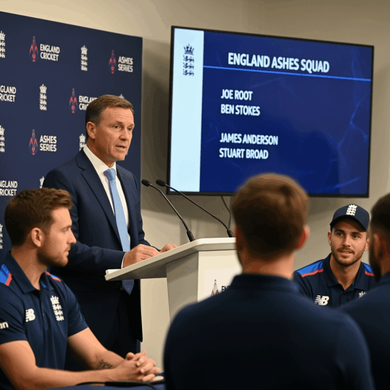 Illustration for: England Cricket Team Announces Ashes Squad