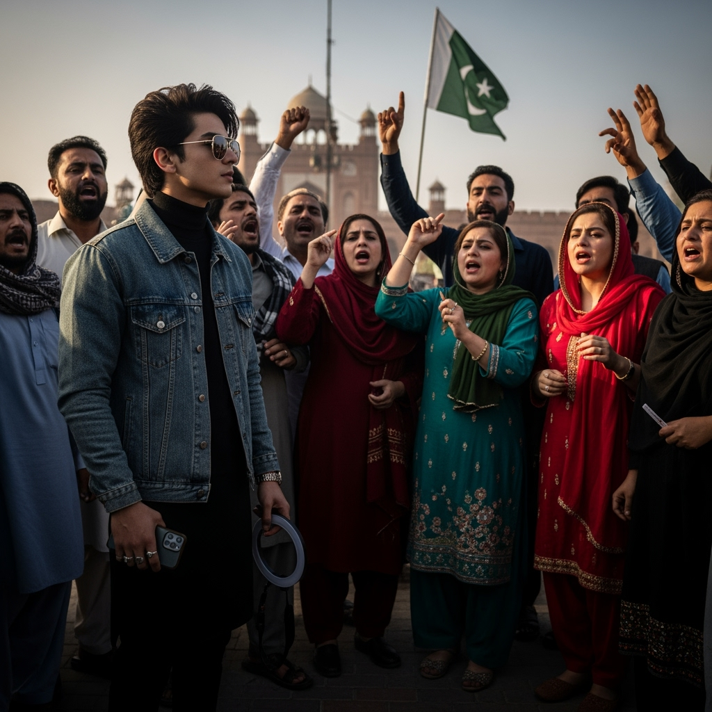 Illustration for: TikTok Star's Murder Sparks Outrage in Pakistan