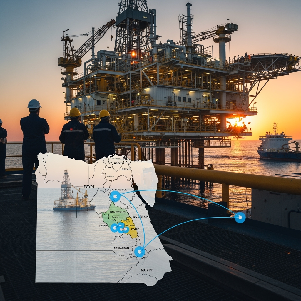 Illustration for: Egypt's Gas Exploration and Production Updates